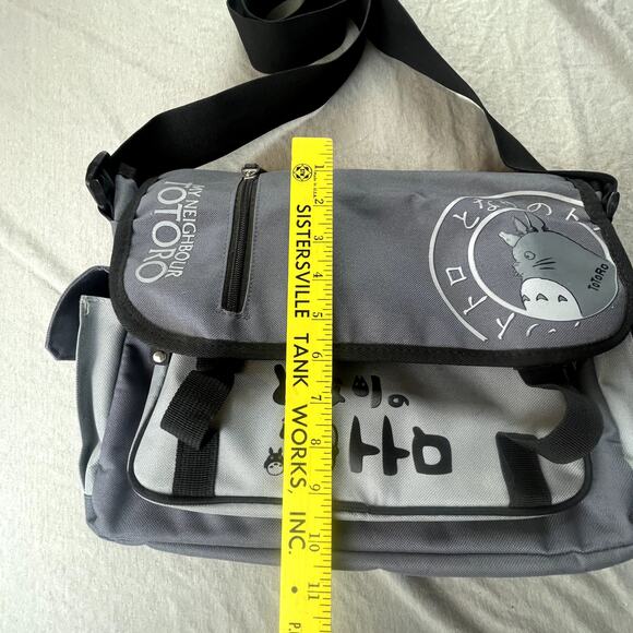 My Neighbor Totoro Grey Durable Messenger Bag & Small Zipper Pouch - Picture 14 of 16